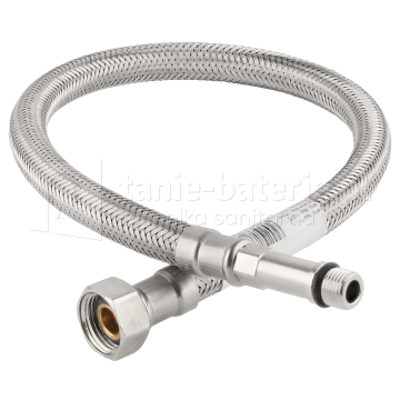 Wąż w oplocie stalowym do baterii 3/8" x M10 50 cm