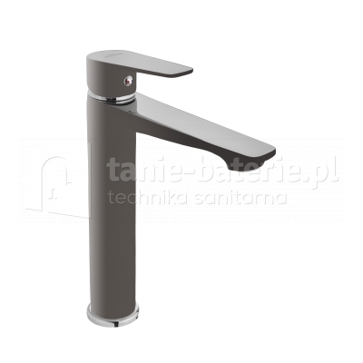 Bateria umywalkowa wysoka DOKOS grafit/chrom