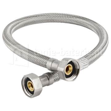 Wąż w oplocie stalowym 1/2" 20 cm