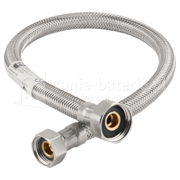 Wąż w oplocie stalowym 3/4" x 1/2" 60 cm