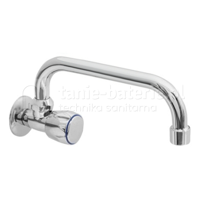 Kran gospodarczy pojedynczy C zawór z ruchomą wylewką 21cm bateria BM