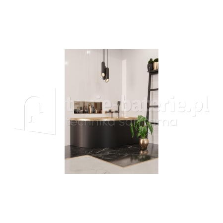 Czarna bateria MIDNIGHT INVENA wannowa black/rose gold