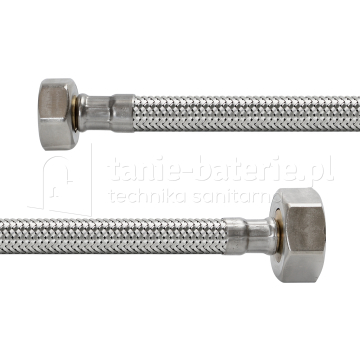 Wąż w oplocie stalowym 3/4" x 1/2" 80 cm