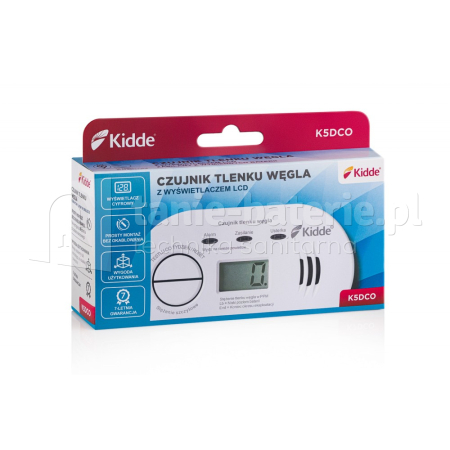 Czujnik czadu KIDDE z wyświetlaczem K5DCO