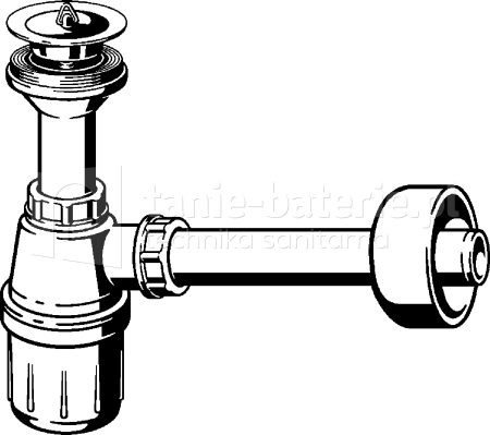 Syfon umywalkowy VIEGA z sitkiem metalowym