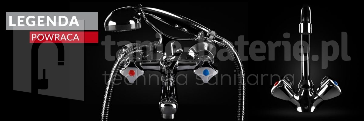 Bateria zlewozmywakowa ścienna STANDARD KFA (rozstaw 145 mm / 14,5 cm, wylewka 250 mm)