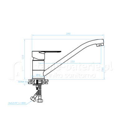 BATERIA zlewozmywakowa KUCHINOX FRESNO