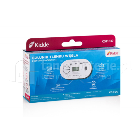 Czujnik czadu KIDDE z wyświetlaczem K5DCO