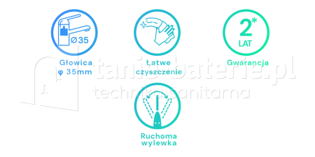 BATERIA zlewozmywakowa stojąca KUCHINOX PEDRO