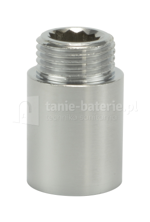 Przedłużka mosiężna chromowana 1/2" L-10