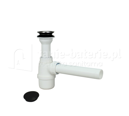 Syfon umywalkowy z sitkiem metalowym