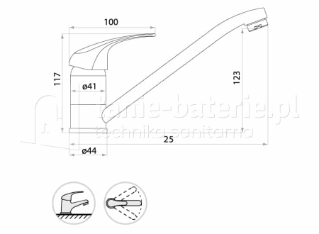 BATERIA zlewozmywakowa stojąca LIRA