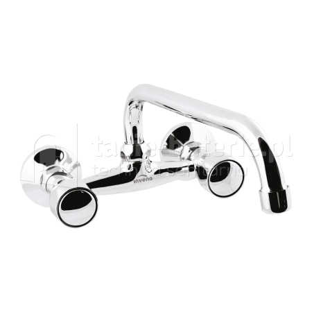 Bateria MODENA umywalkowa/zlewozmywakowa ścienna wylewka U/C 200 mm