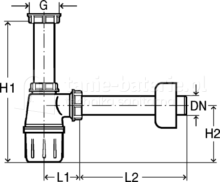 P贸艂syfon umywalkowy VIEGA