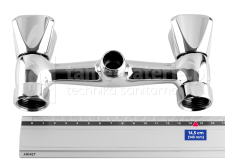 Bateria umywalkowa ścienna STANDARD KFA (rozstaw 145 mm / 14,5 cm) NOWOŚĆ