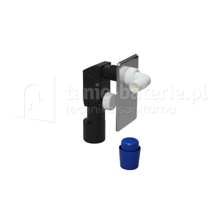 Syfon pralki podtynkowy chromowany