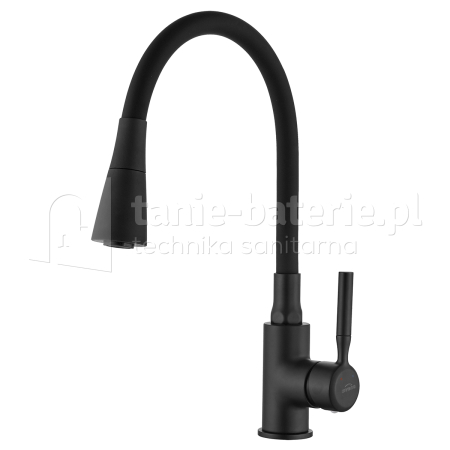 BATERIA kuchenna POGO z CZARN膭 ELASTYCZN膭 WYLEWK膭