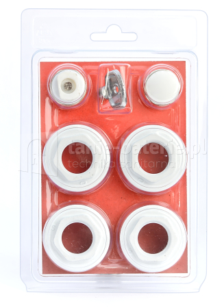 Komplet korków grzejnikowych 1" do grzejnika, kaloryfera z odpowietrznikiem ręcznym i kluczykiem