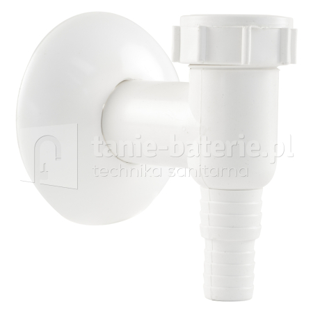 Syfon pralki nadtynkowy biały