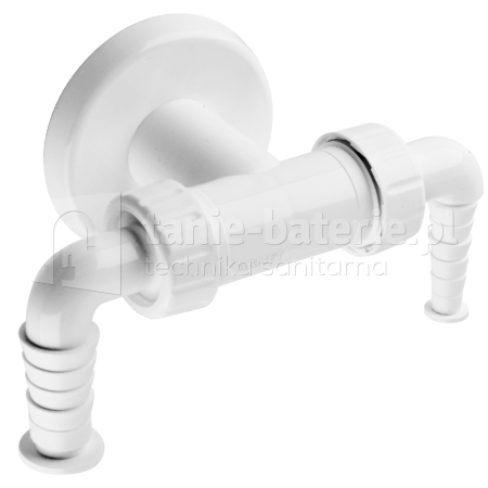 SYFON pralki/zmywarki i suszarki natynkowy nadtynkowy biały 32 mm