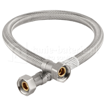 Wąż w oplocie stalowym 3/8" 100 cm